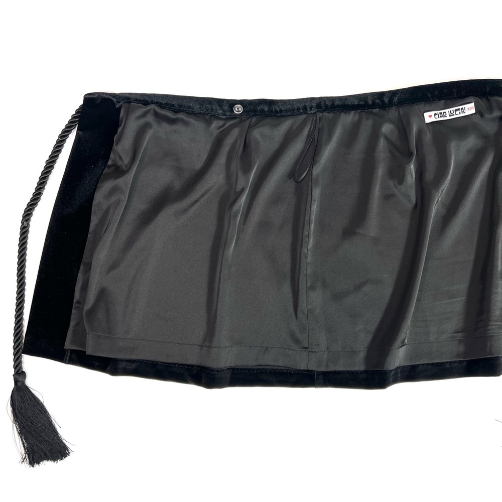 Ciao Lucia Luz Wrap Skirt Black Velvet Size XXS - Picture 9 of 11